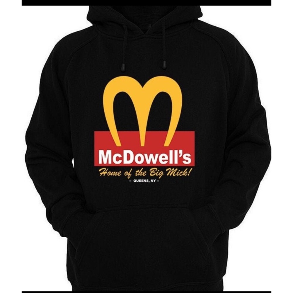 McDowell Fast Food Donald's Coming to‎ America 🇺🇸 Hoodie Medium Unisex